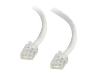 C2G Cat5e Non-Booted Unshielded (UTP) Network Patch Cable - Kytkentäkaapeli - RJ-45 (uros) to RJ-45 (uros) - 15 m - UTP - CAT 5e - säikeinen, uniboot - valkoinen 83128