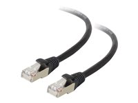 C2G Cat5e Booted Shielded (STP) Network Patch Cable - Kytkentäkaapeli - RJ-45 (uros) to RJ-45 (uros) - 30 m - STP - CAT 5e - valettu - musta 83858