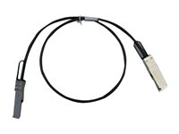 Cisco 40GBASE-CR4 Passive Copper Cable - Suorakytkentäkaapeli - QSFP+ to QSFP+ - 1 m - kaksoisakselinen - kellanruskea malleihin Catalyst 3016; Nexus 3016, 3064-E, 3064PQ, 3064-X QSFP-H40G-CU1M=