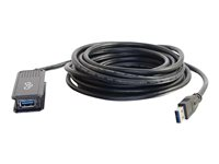C2G 5m USB 3.0 USB-A Male to USB-A Female Active Extension Cable - USB-jatkojohto - USB Type A (uros) to USB Type A (naaras) - USB 3.0 - 30 V - 5 m - aktiivinen - musta 89943