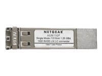 NETGEAR ProSafe AGM732F - SFP (mini-GBIC) lähetin-vastaanotin-moduuli - 1GbE - 1000Base-LX - LC single-mode - jopa 10 km malleihin NETGEAR GSM7224, M4300-28G-PoE+ AGM732F