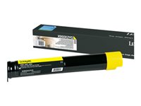 Lexmark - Erittäin tuottoisa - keltainen - alkuperäinen - väriainekasetti LCCP malleihin Lexmark X950DE, X950dhe, X950dte, X952, X952DE, X952dhe, X952DTE, X954DE, X954DHE X950X2YG