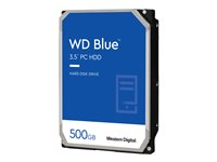 WD Blue - Kiintolevyasema - 500 GB - sisäinen - 3.5" - SATA 6Gb/s - 5400 kierrosta/min - puskuri: 64 Mt WD5000AZRZ