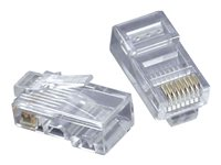C2G RJ45 Cat5E Modular Plug for Flat Stranded Cable - Verkon liitin - RJ-45 (uros) - CAT 5e (pakkaus sisältää 50) 88122
