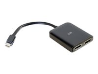 C2G Mini DisplayPort 1.2 to Dual HDMI MST Hub - Video/audiojaotin - 2 x HDMI - työpöytä 84292