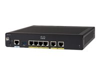 Cisco Integrated Services Router 931 - - reititin - 4-porttinen kytkin - 1GbE - WAN-portit: 2 - uudelleenvalmistettu C931-4P-RF