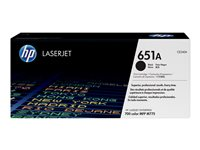 HP 651A - Musta - alkuperäinen - LaserJet - väriainekasetti (CE340A) malleihin Color LaserJet Enterprise MFP M775; LaserJet Managed MFP M775 CE340A