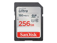 SanDisk Ultra - Flash-muistikortti - 256 Gt - UHS-I U1 / Class10 - SDXC UHS-I SDSDUNC-256G-GN6IN