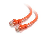 C2G Cat5e Booted Unshielded (UTP) Network Patch Cable - Kytkentäkaapeli - RJ-45 (uros) to RJ-45 (uros) - 3 m - UTP - CAT 5e - valettu, piikitön, säikeinen - oranssi 83606