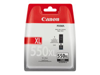 Canon PGI-550PGBK XL - 22 ml - Tuottoisa - musta - alkuperäinen - pakkaus turvajärjestelmällä - mustesäiliö malleihin PIXMA iP8750, iX6850, MG5550, MG5650, MG5655, MG6450, MG6650, MG7150, MG7550, MX725, MX925 6431B004