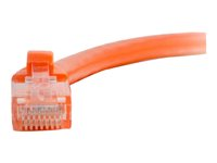 C2G Cat6 Booted Unshielded (UTP) Network Patch Cable - Kytkentäkaapeli - RJ-45 (uros) to RJ-45 (uros) - 2 m - UTP - CAT 6 - valettu, piikitön, säikeinen - oranssi 83576