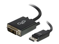 C2G 3m DisplayPort to Single Link DVI-D Adapter Cable M/M - DP to DVI - Black - DisplayPort -kaapeli - yksinkertainen yhteys - DisplayPort (uros) to DVI-D (uros) - 3 m - musta 84330