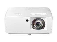 Optoma ZW350ST - DLP-projektori - laser - kannettava - 3D - 3600 lumenia - WXGA (1280 x 800) - 16:9 - lyhytheittoinen kiinteä objektiivi E9PD7KK41EZ1