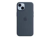 Apple - Takakansi matkapuhelimelle - MagSafe-yhteensopiva - silikoni - myrskyn sininen malleihin iPhone 14 MPRV3ZM/A