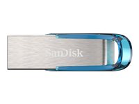 SanDisk Ultra Flair - USB Flash-asema - 32 Gt - USB 3.0 - sininen SDCZ73-032G-G46B