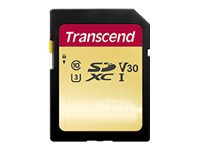 Transcend 500S - Flash-muistikortti - 64 Gt - Video Class V30 / UHS-I U3 / Class10 - SDXC UHS-I TS64GSDC500S