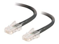 C2G Cat5e Non-Booted Unshielded (UTP) Network Patch Cable - Kytkentäkaapeli - RJ-45 (uros) to RJ-45 (uros) - 1.5 m - UTP - CAT 5e - säikeinen, uniboot - musta 83042