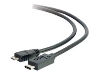 C2G 4m USB 2.0 USB Type C to USB Micro B Cable M/M - USB C Cable Black - USB-kaapeli - Micro-USB Type B (uros) to 24 pin USB-C (uros) - USB 2.0 - 4 m - musta 88853