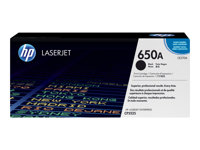 HP 650A - Musta - alkuperäinen - LaserJet - väriainekasetti (CE270A) malleihin Color LaserJet Enterprise CP5520, CP5525, M750 CE270A