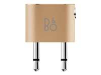 Bang & Olufsen - Lentokoneen audioadapteri - mono mini jack uros to stereo mini jack naaras - kullansävyinen 1266501