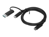 Lenovo - USB-kaapeli - 24 pin USB-C (uros) to 24 pin USB-C (uros) - 20 V - 5 A - 1 m - musta 4X90U90618