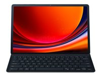 Samsung EF-DX810 - Näppäimistö- ja kalvokotelo (kirjankansi) - ohut - Bluetooth, POGO pin - musta näppäimistö, musta kotelo malleihin Galaxy Tab S9+ EF-DX810BBEGSE