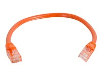 C2G Cat6 Booted Unshielded (UTP) Network Patch Cable - Kytkentäkaapeli - RJ-45 (uros) to RJ-45 (uros) - 1.5 m - UTP - CAT 6 - valettu, piikitön, säikeinen - oranssi 83575