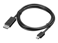 Lenovo - DisplayPort -kaapeli - Mini DisplayPort (uros) to DisplayPort (uros) - 2 m malleihin ThinkCentre M75t Gen 2; ThinkPad P51; ThinkStation P330 Gen 2; P34X; P350; P520; P620 0B47091