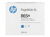 HP 865M - 500 ml - sinivihreä - alkuperäinen - PageWide XL - mustepatruuna malleihin PageWide XL 3920, 4200, 4700, 5200, 8200 3ED89A