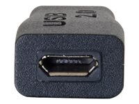 C2G USB 2.0 USB Type C to USB Micro B Adapter M/F - USB C to Phone Black - USB-sovitin - Micro-USB Type B (naaras) to 24 pin USB-C (uros) - USB 2.0 - valettu - musta 28869