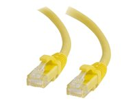 C2G Cat6 Booted Unshielded (UTP) Network Patch Cable - Kytkentäkaapeli - RJ-45 (uros) to RJ-45 (uros) - 1.5 m - UTP - CAT 6 - valettu, piikitön, säikeinen - keltainen 83467