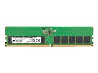 Micron - DDR5 - moduuli - 16 Gt - DIMM 288 nastaa - 4800 MHz / PC5-38400 - CL40 - 1.1 V - puskuroimaton - ECC MTC10C1084S1EC48BA1R