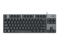 Logitech K835 TKL - Näppäimistö - USB - QWERTY - pohjoismainen (tanska/suomi/norja/ruotsi) - näppäinkytkin: TTC Red - grafiitti/siniharmaa 920-010032