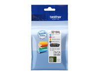 Brother LC3219XL Value Pack - 4 pakettia - XL - musta, keltainen, sinivihreä, magenta - alkuperäinen - mustepatruuna malleihin Brother MFC-J5330, J5335, J5730, J5930, J6935; Business Smart Pro MFC-J6930 LC3219XLVALDR