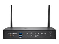 SonicWall TZ370W - Essential Edition - turvalaite - 1GbE - Wi-Fi 5 - 2.4 GHz, 5 GHz - SonicWALL Secure Upgrade Plus Program (2 vuoden vaihtoehto) - pöytä 02-SSC-6836