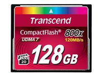 Transcend - Flash-muistikortti - 128 Gt - 800x - CompactFlash TS128GCF800