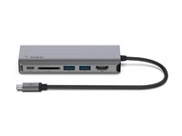 Belkin CONNECT USB-C 6-in-1 Multiport Adapter - Telakointiasema - USB-C - HDMI - 1GbE AVC008BTSGY