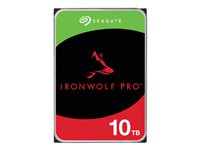 Seagate IronWolf Pro ST10000NT001 - Kiintolevyasema - 10 Tt - sisäinen - 3.5" - SATA 6Gb/s - 7200 kierrosta/min - puskuri: 256 Mt - sekä 3 vuoden Seagate Rescue Data Recovery ST10000NT001