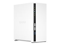 QNAP TS-233 - NAS-palvelin - 2 telineet - SATA 6Gb/s - RAID RAID 0, 1, JBOD - RAM 2 Gt - Gigabit Ethernet - iSCSI tuki TS-233