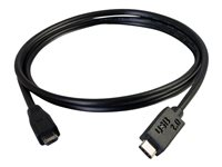 C2G 3m USB 2.0 USB Type C to USB Micro B Cable M/M - USB C Cable Black - USB-kaapeli - Micro-USB Type B (uros) to 24 pin USB-C (uros) - USB 2.0 - 3 m - musta 88852