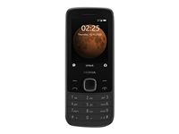 Nokia 225 4G - 4G erikoispuhelin - Kaksois-SIM - RAM 64 Mt / sisäinen muisti 128 Mt - microSD slot - rear camera 0,3 MP - musta 16QENB01A05