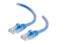 C2G - Kytkentäkaapeli - RJ-45 (uros) to RJ-45 (uros) - 2 m - UTP - CAT 6 - buutattu, piikitön - sininen 82462