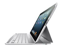 Belkin Ultimate - Tangentbord och foliefodral - trådlös - Bluetooth - vit tangentbord, vit fodral F5L149AYWHT