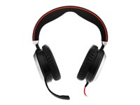 Jabra Evolve 80 Stereo Replacement - Kuuloke + mikrofoni - täysi koko - langallinen - aktiivinen melunpoisto - 3,5 mm jakkiliitin malleihin Evolve 80 MS stereo, 80 UC stereo 14401-11