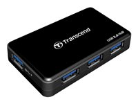 Transcend HUB3 - Hub - 4 x SuperSpeed USB 3.0 - työpöytä malleihin Intel Next Unit of Computing 11 Essential Kit - NUC11ATKPE TS-HUB3K