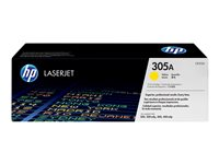 HP 305A - Keltainen - alkuperäinen - LaserJet - väriainekasetti (CE412A) malleihin LaserJet Pro 300 M351, 400 M451, MFP M375, MFP M475 CE412A