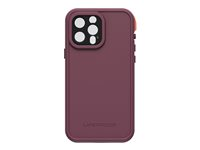 LifeProof FRE - Suojaava vedenkestävä kotelo matkapuhelimelle - 50 % kierrätettyä muovia, 25 % valtameripohjaista kierrätysmuovia - resourceful purple malleihin Apple iPhone 13 Pro Max 77-83465