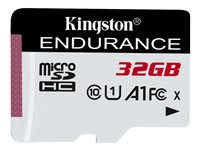 Kingston High Endurance - Flash-muistikortti - 32 Gt - A1 / UHS-I U1 / Class10 - microSDHC UHS-I SDCE/32GB