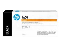 HP 624 - 775 ml - musta - alkuperäinen - mustepatruuna malleihin Stitch S300 2LL53A