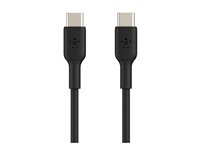 Belkin BoostCharge - USB-kaapeli - 24 pin USB-C (uros) to 24 pin USB-C (uros) - 1 m - musta CAB003BT1MBK